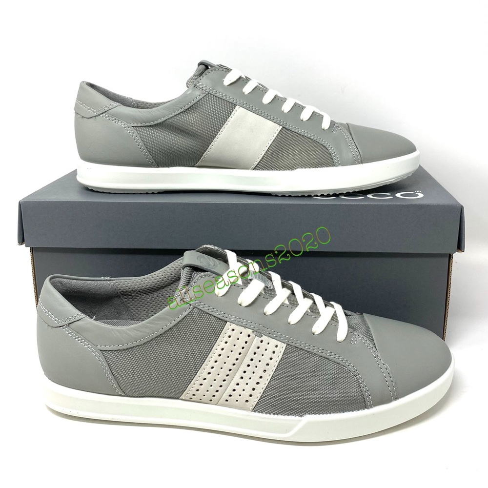 🌿SALE🌿 ECCO Wild Dove Shadow Grey Men’s Sneakers Size 858634 56664 - Picture 2 of 9